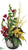 Tulip, Calla Lily, Bells of Ireland - Red Yellow - Pack of 1