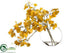 Silk Plants Direct Aspen Leaf Spray - Yellow - Pack of 1