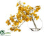 Silk Plants Direct Aspen Leaf Spray - Yellow - Pack of 1