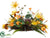 Hydrangea, Gerbera Daisy, Iris - Yellow Orange - Pack of 1