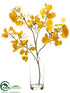 Silk Plants Direct Aspen Branch - Yellow - Pack of 1