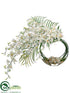 Silk Plants Direct Dendrobium Orchid - Cream White - Pack of 1