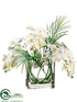 Silk Plants Direct Phalaenopsis Orchid - Cream - Pack of 1
