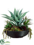 Silk Plants Direct Agave, Yucca, Succulent - Green - Pack of 1