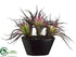 Silk Plants Direct Tillandsia Cactus - Burgundy Green - Pack of 1