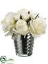 Silk Plants Direct Confetti Rose - Cream White - Pack of 1