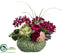 Silk Plants Direct Hydrangea, Orchid, Ranunculus - Purple Beauty - Pack of 1