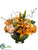 Peony, Rose, Lily, Calla Lily - Orange Peach - Pack of 1