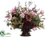 Silk Plants Direct Hydrangea, Rose, Magnolia, Berry - Mauve Violet - Pack of 1