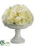 Silk Plants Direct Rose, Hydrangea - Cream - Pack of 1