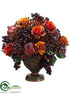 Silk Plants Direct Rose, Pomegranate, Berry - Burgundy Rust - Pack of 1