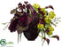 Silk Plants Direct Cymbidium Orchid, Tulip, Hydrangea, Calla Lily - Eggplant Green - Pack of 1