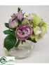 Silk Plants Direct Hydrangea, Rose - Lavender Green - Pack of 1