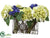 Hydrangea, Cornflower, Sedum - Green Blue - Pack of 1