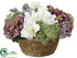 Silk Plants Direct Hydrangea, Amarylis - Lavender White - Pack of 1