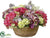 Hydrangea, Snowball, Lilac - Lavender Fuchsia - Pack of 1