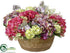 Silk Plants Direct Hydrangea, Snowball, Lilac - Lavender Fuchsia - Pack of 1