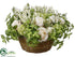 Silk Plants Direct Rose, Lily of The Valley Arrangement - Cream Green - Pack of 1
