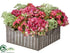 Silk Plants Direct Hydrangea, Kalanchoe Arrangement - Fuchsia Green - Pack of 1