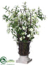 Silk Plants Direct Azalea, Twig Arrangement - Cream Green - Pack of 1