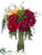 Zinnia Bouquet - Fuchsia Green - Pack of 1