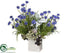 Silk Plants Direct Lavender, Cornflower, Rose Arrangement - Blue Green - Pack of 1