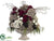 Hydrangea, Rose Arrangement - Taupe Beige - Pack of 1