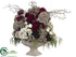 Silk Plants Direct Hydrangea, Rose Arrangement - Taupe Beige - Pack of 1