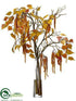 Silk Plants Direct Amaranthus, Birch Arrangement - Mustard Tan - Pack of 1