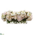 Silk Plants Direct Peony, Ranunculus, Rose - White Pink - Pack of 1