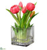 Silk Plants Direct Tulips - Pink - Pack of 2