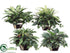 Silk Plants Direct Greenery Plants - Assorted - Pack of 4
