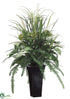 Silk Plants Direct Foxtail, Grass, Fern - Green Two Tone - Pack of 1