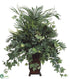 Silk Plants Direct Areca Palm, Ivy - Green - Pack of 1