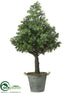 Silk Plants Direct Boxwood Cone Topiary - Green - Pack of 1
