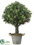 Silk Plants Direct Boxwood Ball Topiary - Green - Pack of 1