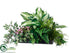 Silk Plants Direct Hosta, Fern, Philodendron, Grass, Kalanchoe - Green Pink - Pack of 1
