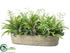 Silk Plants Direct Boston Fern, Lace Fern, Ivy - Green - Pack of 1