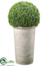 Silk Plants Direct Boxwood Ball Topiary - Green - Pack of 1