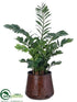 Silk Plants Direct Zamioculcas Zamiifolia ZZ Plant - Green - Pack of 1