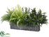 Silk Plants Direct Rosemary, Fern Arrangement - Green - Pack of 1