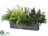 Silk Plants Direct Rosemary, Fern Arrangement - Green - Pack of 1