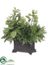 Silk Plants Direct Sweet Bay, Rosemary Arrangement - Green - Pack of 1