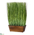 Silk Plants Direct Grass in Tray - Green - Pack of 2