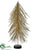 Tube Confetti Christmas Table Top Tree - Gold - Pack of 6