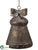 Metal Hanging Bell - Bronze Antique - Pack of 1