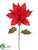 Poinsettia Spray - Red - Pack of 12