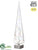 Glass Finial Décor - Clear - Pack of 2