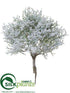 Silk Plants Direct Spanish Moss Bush - Green White - Pack of 12