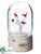 Cardinal Musical Snow Globe - Red White - Pack of 1